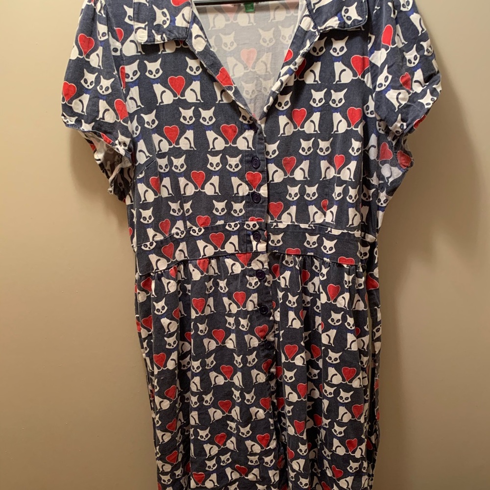 Fervour cat pattern dress